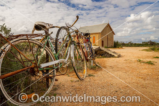 Old bicycles Silverton photo