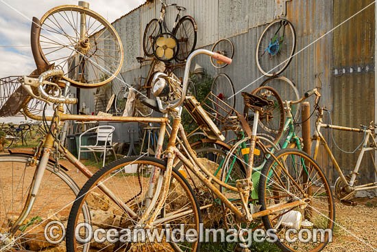 Old bicycles Silverton photo