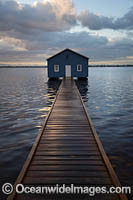 Blue Boat House Photo - Gary Bell