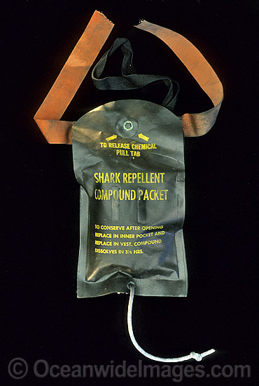 Shark repellent compound packet used to repel Sharks photo