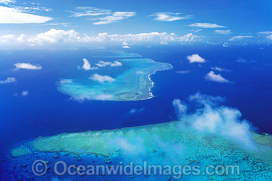 Aerial Cormorant Pass Great Barrier Reef photo