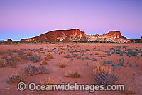 Rainbow Valley at dusk. Central Outback Australia